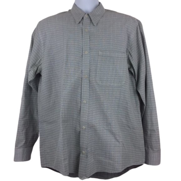 JBH Jhane Barnes Med Button Front Shirt L/S Green - Picture 1 of 6